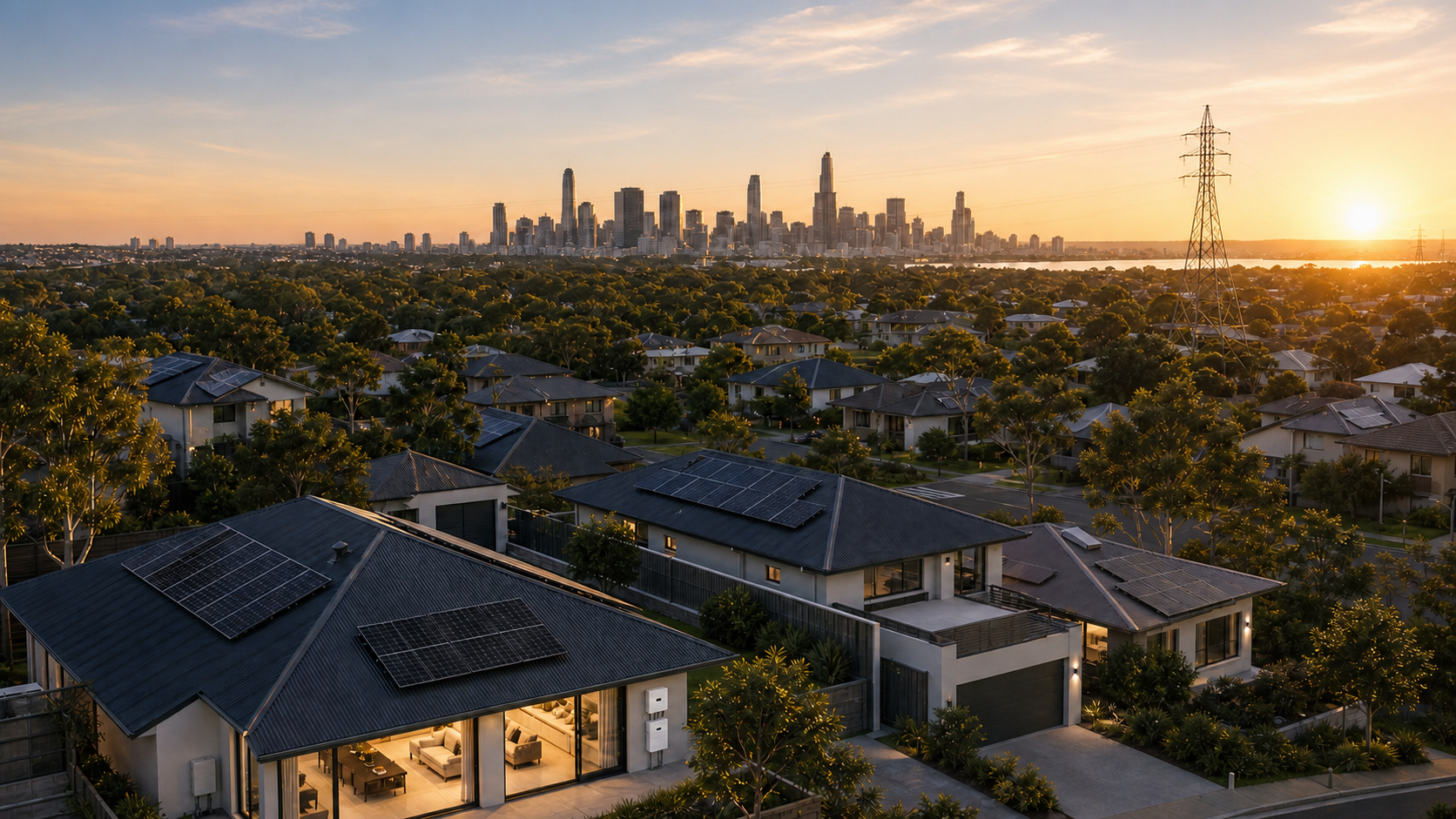 QZERO solar homes in a clean Australian energy neighbourhood